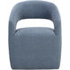 Lloret Danny Iceberg Wheeled Dining Armchair, Wheeled